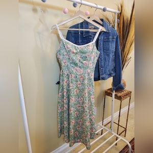 VINTAGE Sears A-Line Floral Midi Dress Sz. 6
